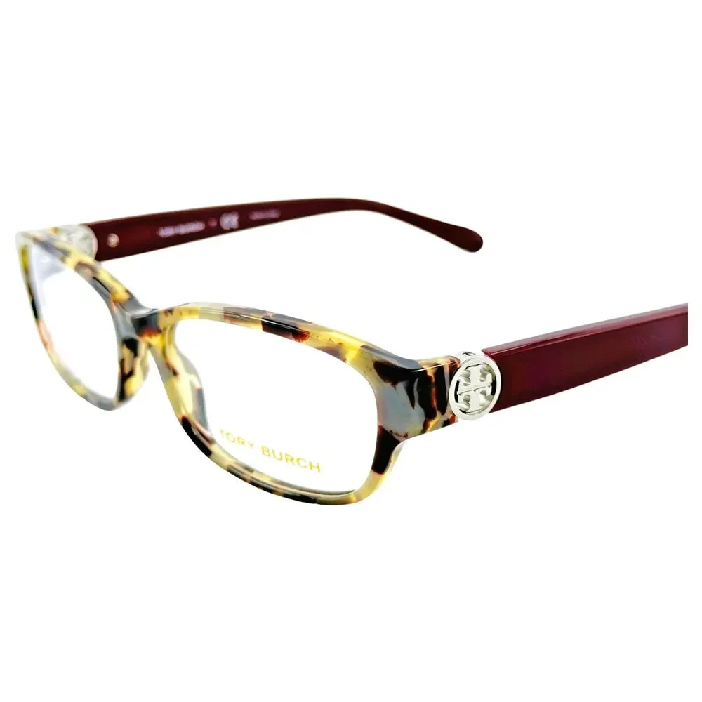 Tory Burch TY2055 Womens Plastic Eyeglass Frame 1476 Porchini Tortoise 53-16